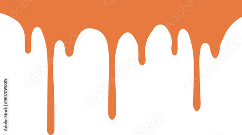 Bright orange paint dripping effect for dynamic backgrounds and creative designs, suggesting flow and vibrant energy.