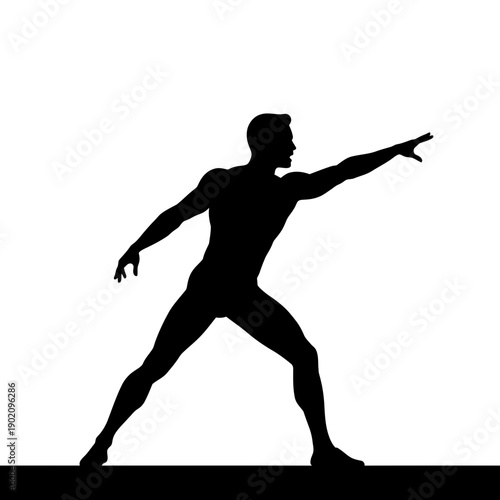 Black Silhouette Icon A male actor taking a dramatic pose with one arm extended on stage, in a minimalistic silhouette style on a white backgroun (1).jpg