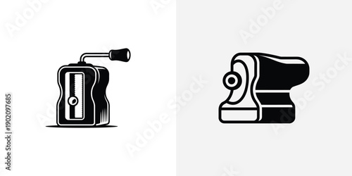 Two gray camera icons on white background for photography and video recording purposes