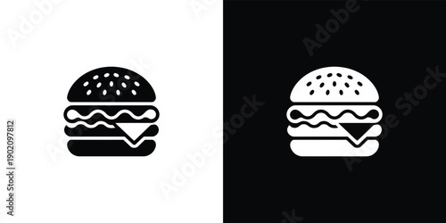 Two gray hamburger icons on white and light gray backgrounds side by side