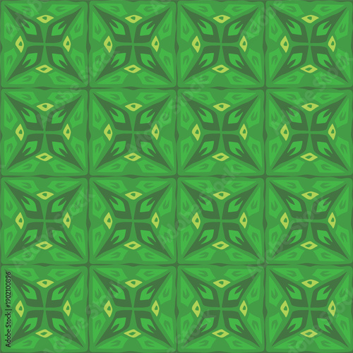 Mosaic tile green seamless ...