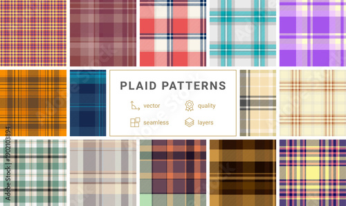 Womens apparel inspired plaid bundle for promotional graphics. The pack supports banners, ads, and seasonal campaigns. Vector scalability supports impact.