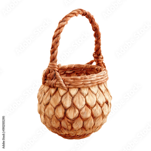 Wallpaper Mural Isolated transparent png of Woven basket Torontodigital.ca