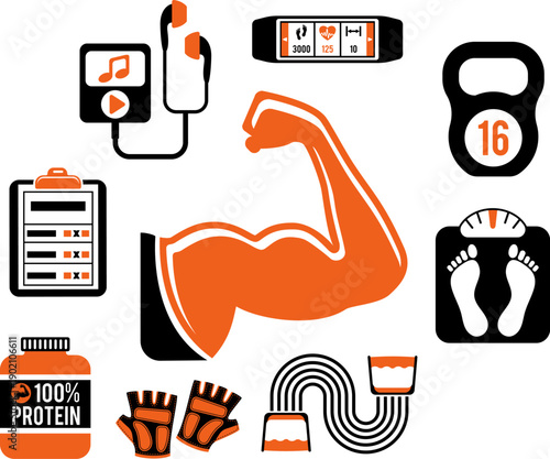 Fitness and Gym Concept