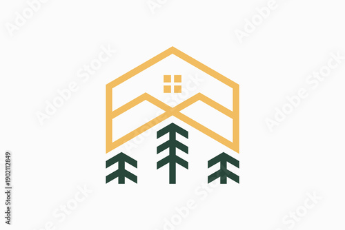 Outdoor Home Vector Logo Premium 