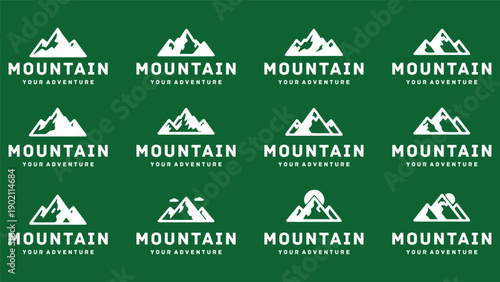 Adventure Mountain Logo Collection with Modern Design