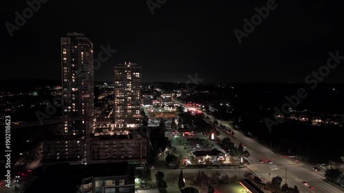 Wallpaper Mural The Towers at Latimer Heights - High-rise Buildings at Night Aerial Torontodigital.ca