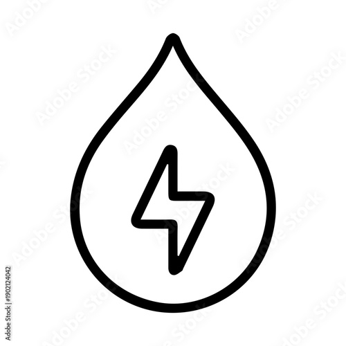Hydro energy drop icon