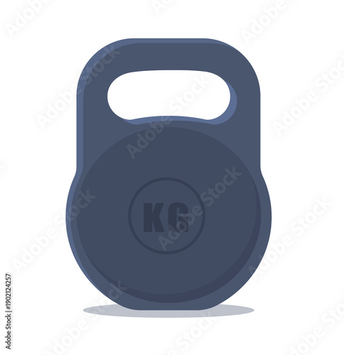 Kettlebell Fitness Equipment vector Illustration