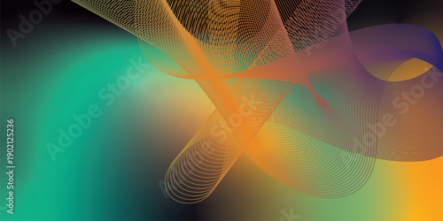 Green orange and black abstract noise background with subtle grain texture and soft color variation