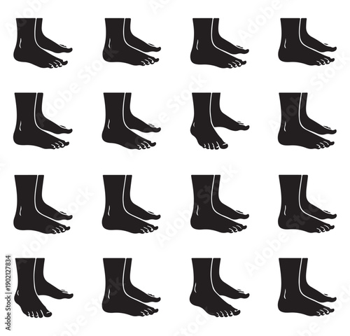 Shoes Silhouette Vector, High Heels Clipart, Fashion Boots Graphics, Footwear Design Set, Women Shoes Icons, Boot Collection Pack, Stylish Footwear Bundle


