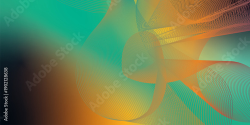 Green orange and black abstract noise background with subtle grain texture and soft color variation