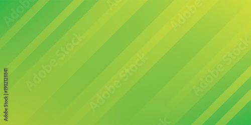 abstract green banner background with diagonal stripes and dot halftone. vector illustration