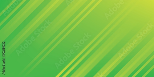 abstract green banner background with diagonal stripes and dot halftone. vector illustration