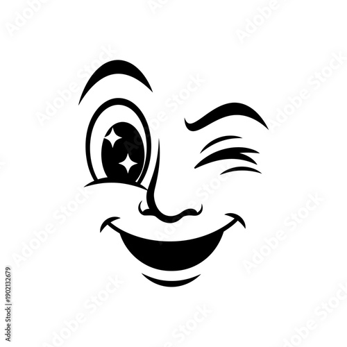 Winking Face with One Eye Closed.