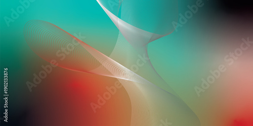 Abstract azure red and black gradient background with soft noise effect