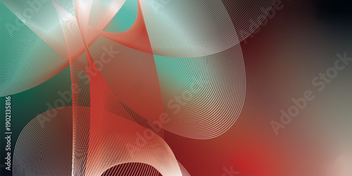 Abstract azure red and black gradient background with soft noise effect