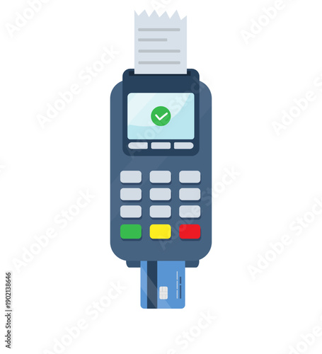 Card Payment  Flat Vector Illustration