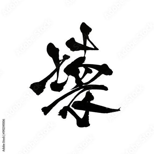 Schilderij op canvas Japanese Calligraphy Art – Kanji Kowasu (Destruction)