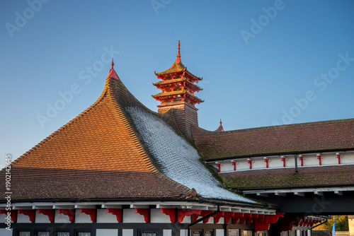 The roof of the former 