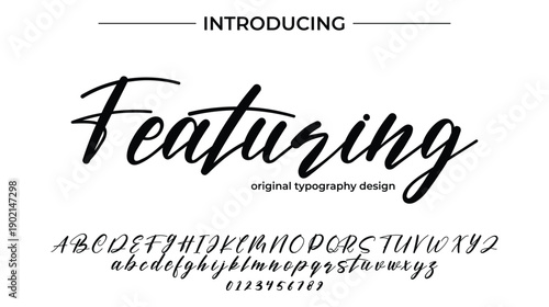 Featuring - Elegant Script Font for Smooth Handwritten Design and Creative Typography