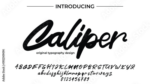 Caliper - Elegant Script Font for Smooth Handwritten Design and Creative Typography