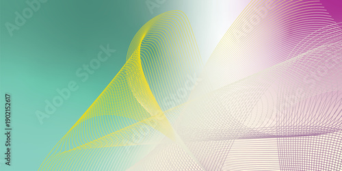 Abstract colorful vector background featuring a blue wave pattern with digital light curves and futuristic lines for a professional business wallpaper design template