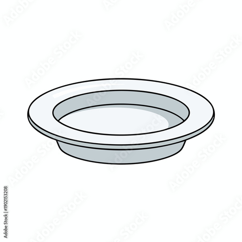 Simple Illustrated Empty Bowl