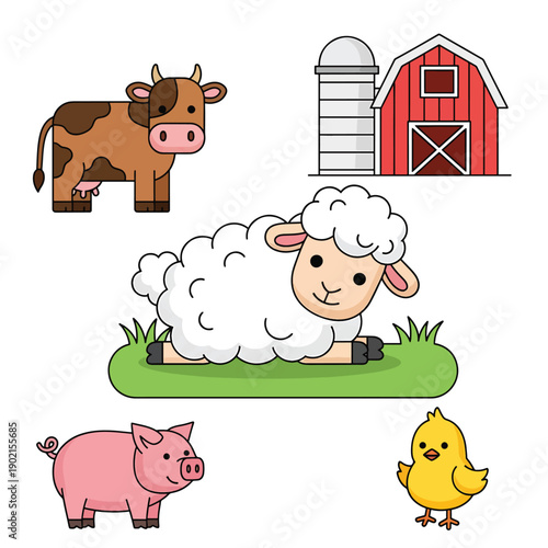 Farm Animals Set