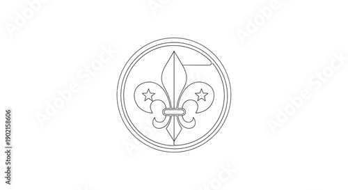 fleur de lis symbol, heraldry icon