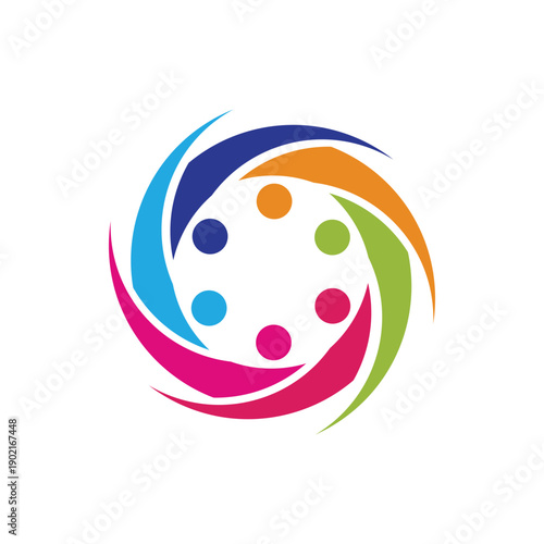 global community logo icon symbol of community , teamwork , family , and business group . Vector illustration