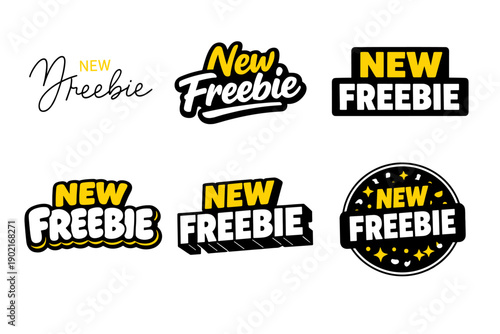 Bold collection of new freebie logos in modern and retro styles