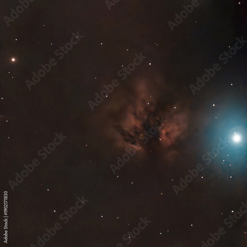 Exploration de la beauté de l'espace et de l'infini avec la nébuleuse NGC 2024