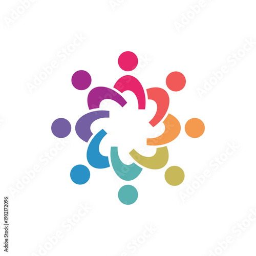 global community logo icon symbol of community , teamwork , family , and business group . Vector illustration