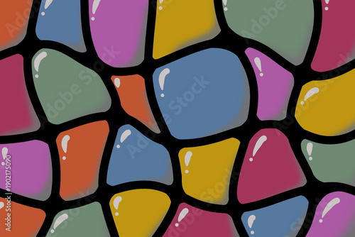 Abstract Colorful Shapes Background