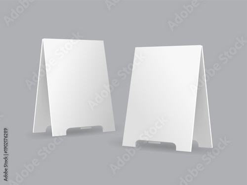 frame sandwich boards for design mockup white blank illustration