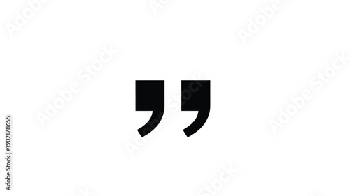 Free Download Simple graphic depiction of paired black quotation marks on a white background
 - GFXLoad