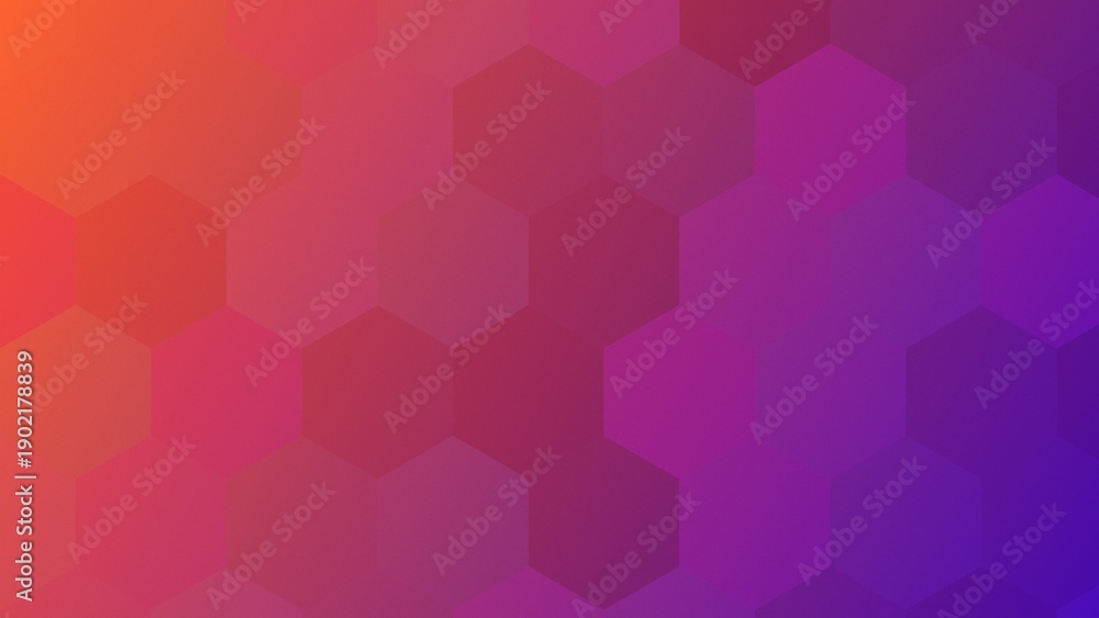 Fototapeta premium Vibrant Hexagonal Low Poly Gradient Abstract Background Texture