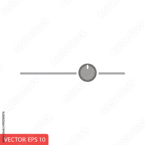 Gray Volume Control Slider
