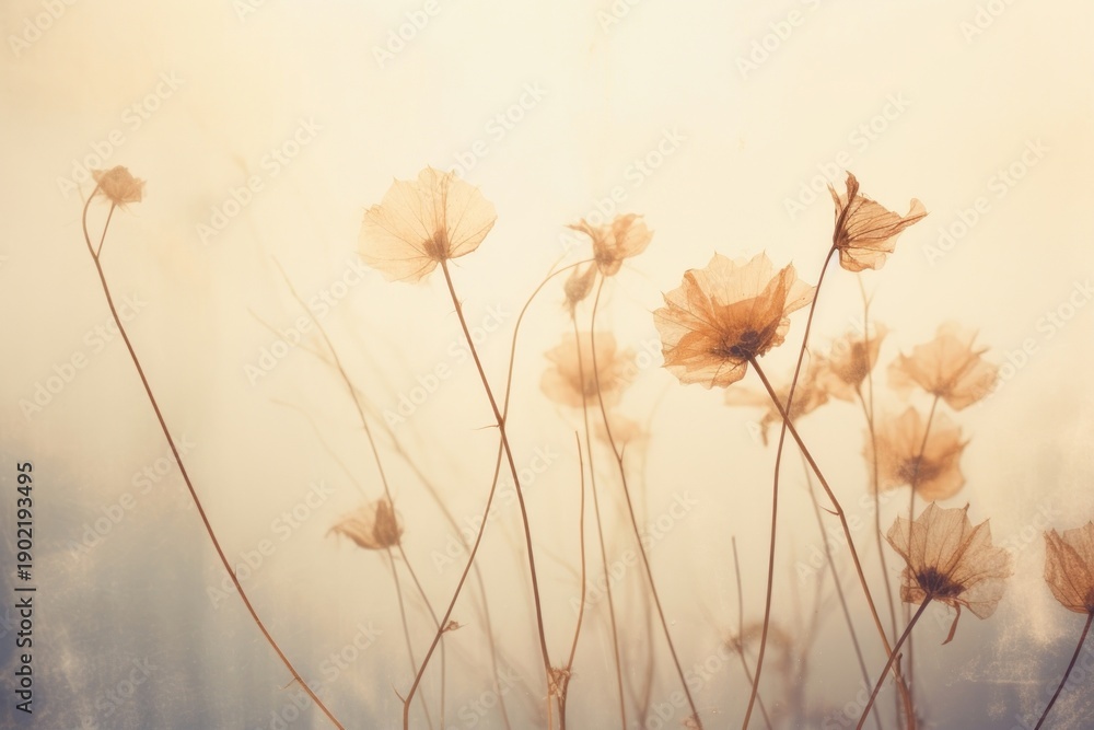 Fototapeta premium Dried flower backgrounds outdoors nature.