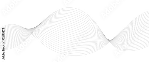 Abstract wavy grey blend technology liens background. Digital frequency track equalizer. Abstract frequency sound wave lines and twisted curve lines background. Banner design background.