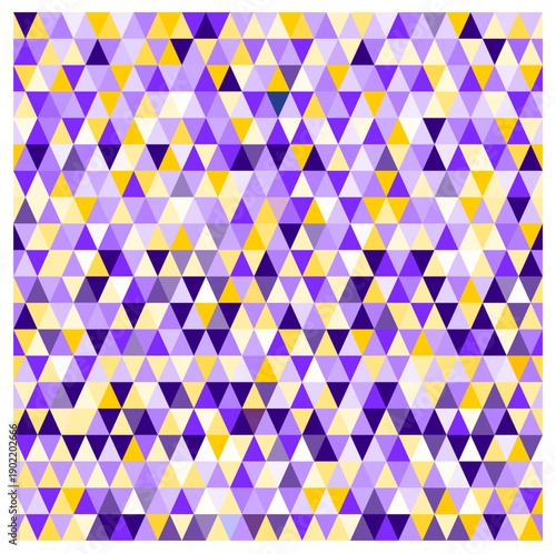 Geometric colorful pattern in yellow and purple, vector illustration