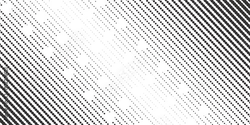 Set of halftone dots gradient pattern texture isolated on white background. Straight dotted spots using halftone circle dot raster texture. Vector blot half tone collection.