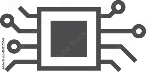 A black and white image of a circuit board with many small black dots