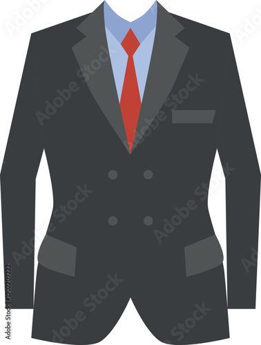 A man in a suit and tie is shown in a black and gray color scheme