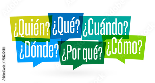 Quién?, Qué?, Cuándo?, Dónde?, Por qué?, Cómo?