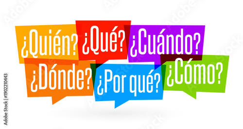 Quién?, Qué?, Cuándo?, Dónde?, Por qué?, Cómo?
