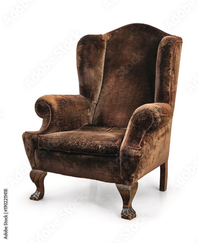 Foto vintage armchair isolated on white