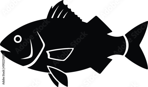 Photography silhouette fish sea creature aquatic animal marine life ocean icon vector design