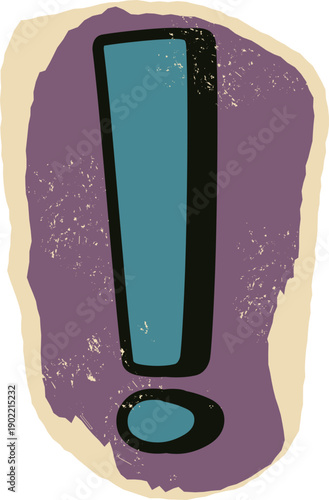 Exclamation Mark Ransom Cut Out Alphabet